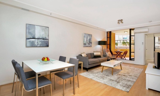 North Sydney Apartment | North Sydney- AX301 Napier St - Spacious 2BR in North Sydney with Parking, Gym Pool Access