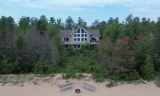 Manistique House | Northwoods Beach House: Splash into Summer – Sandy Beach & Perfect Swimming!