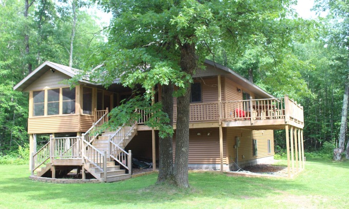 Trego House | Northwoods Wisconsin Retreat! Newly built cabin sleeps 12 comfortably.