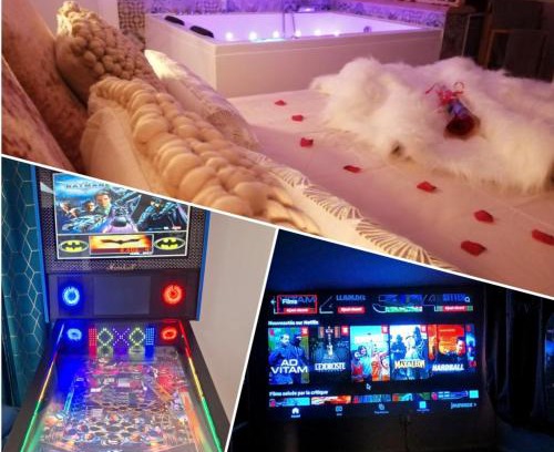 Pont-de-Veyle Apartment | Nuit Romantique, Spa, Champagne, Cinéma, Flipper - Escapade Veyloise