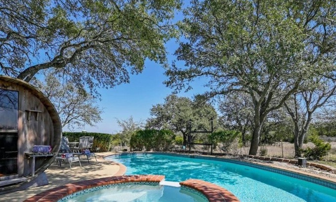 Liberty Hill House | 'Oak Hollow'- 40 Acre Country Escape w/Pool, Sauna, Pet-Friendly!
