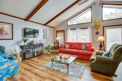 Tranquil Harbour House | Oak Island Vacation Rental with Decks, Walk to Beach