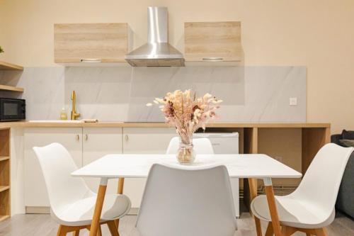 Roanne Apartment | Oasis Tropicale - Appartement Cosy et Calme à 10 min de la Gare de Roanne