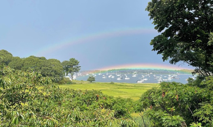 Cotuit House | Ocean view house, 2-bedroom+den+sleeping porch, sleeps 7 in Cotuit, pet-friendly