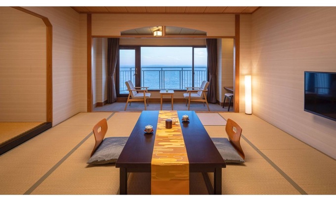 Hakodate Hotel | Ocean view Japanesestyle room on the upper floo/Hakodate Hokkaidō