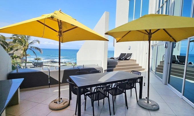Ballito Apartment | Ocean-View Penthouse | Hot Tub | Spa | Patio