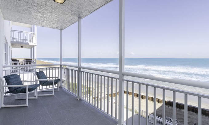 South Patrick Shores Condo | Oceanfront Getaway - 2 Bedroom Condo with Beach Views!