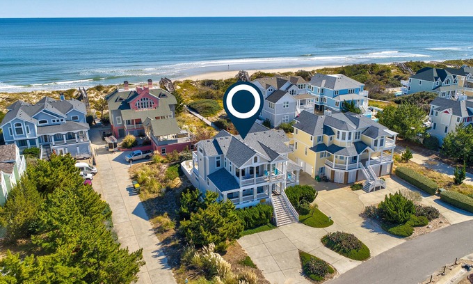 Buck Island House | Oceanfront home walkable to the beach with private pool & hot tub - dog-friendly
