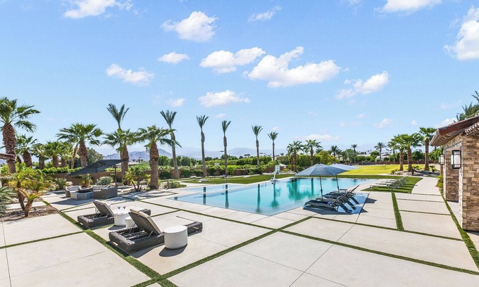 Bermuda Dunes House | October best deals, Luxury Estate 2.5 acres+6500 sq ft, Pool, Gym, Golf, Games.
