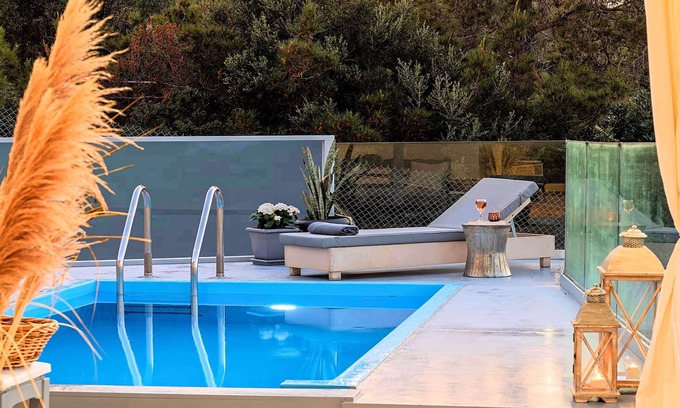 Vathi Villa | Olive Green Villa | Heated Pool