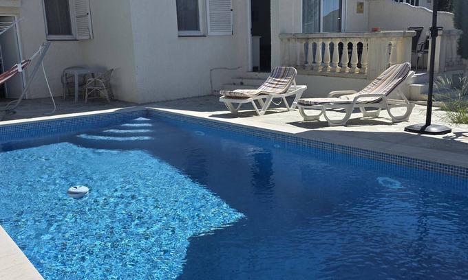 Riumar Ski Chalet | "Olivera"@MARISOL: 340m to the beach, private pool, A/C, WiFi, dog beach.