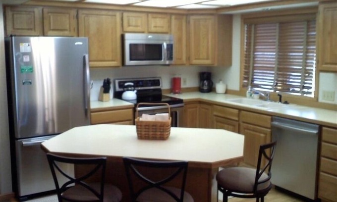 Big Sky Meadow Village Condo | One Level Golf/Fishing/Hiking/Skiing Condo