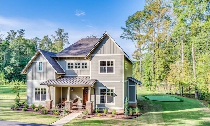 Opelika House | Onsite At Grand National, overlooking the 6th tee on the Lake course.