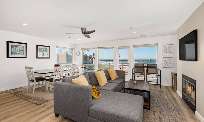 Imperial Beach Condo | Overlook the ocean and pier in this 2 Bedroom/2 Bath