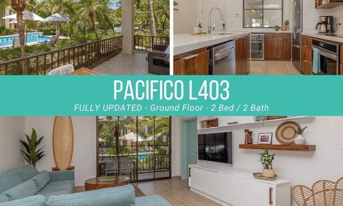 Coco Condo | Pacifico L403 Renovated - Main Floor 2 Bed/2 Bath