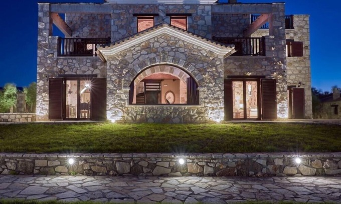 Kalpaki Villa | Palazzo Stone Villa | 5BR Private Retreat with Pool & Jacuzzi