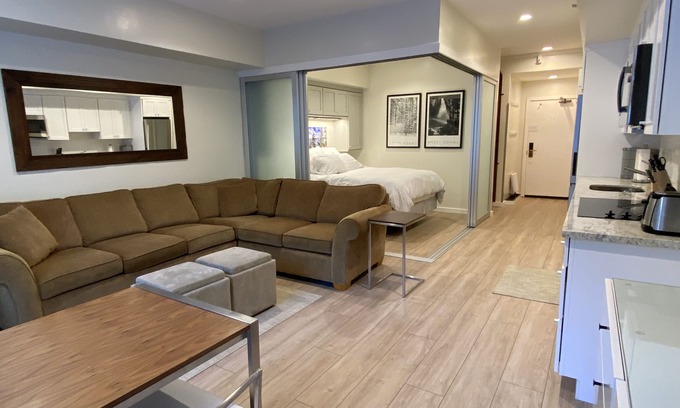 Olympic Valley Condo | Palisades Tahoe Lodge: Remodeled slopeside condo w/kitchenette &/Ski Area View