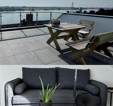 Emmerich Apartment | PANORAMA - Exklusives Apartment an der Promenade mit Dachterrasse & Rheinblick