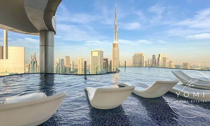 Downtown Dubai Apartment | Panoramic Burj view, Infinity pool, Luxury 2 Bedroom