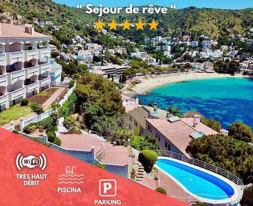Almadraba-Canyelles Apartment | Panoramic Cala Canyelles, Pool