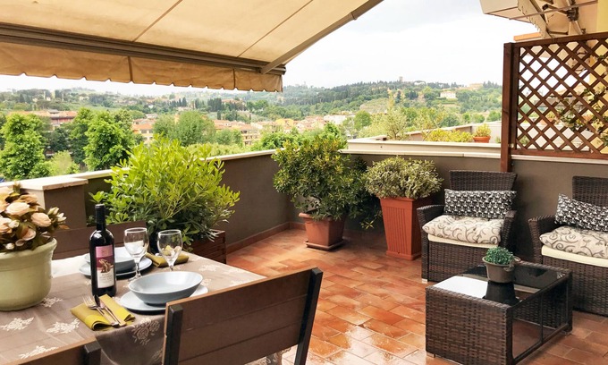 Campo di Marte Apartment | Panoramic penthouse on the river 2Br 2 Ba Garage