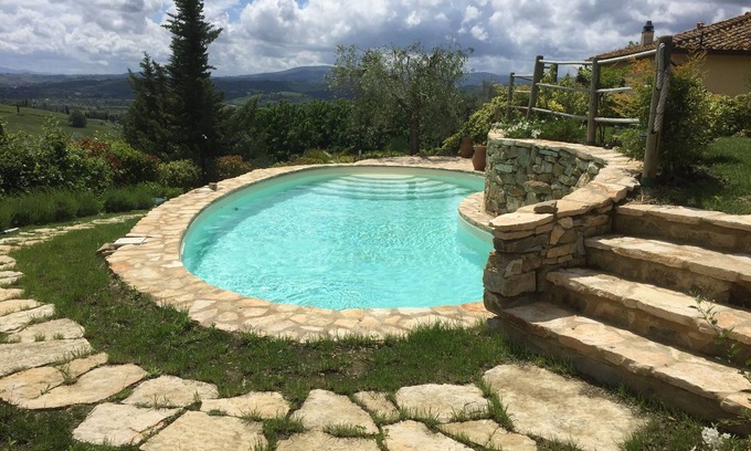 Castelfiorentino Villa | PANORAMIC PRIVATE VILLA GELLO with landscaped pool