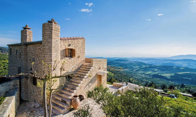 Vlachiana Villa | Panoramic View Villa in OliveGroves