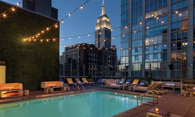 Rose Hill Hotel | Panoramic Views from Rooftop Bar! Minutes to Times Square, Pets Allowed, Pool!