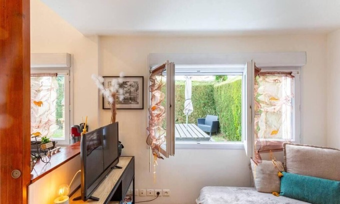 Saint-Michel-sur-Orge Apartment | Paris Centre 25 MIN Porte A Porte ! Studio 26m2 Tout Équipé Avec Jardin Privatif