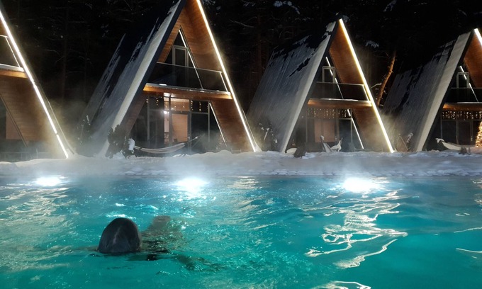Tsromi Ski Chalet | Park Hotel Surami CHALET" are located in Surami, in the middle of the forest.