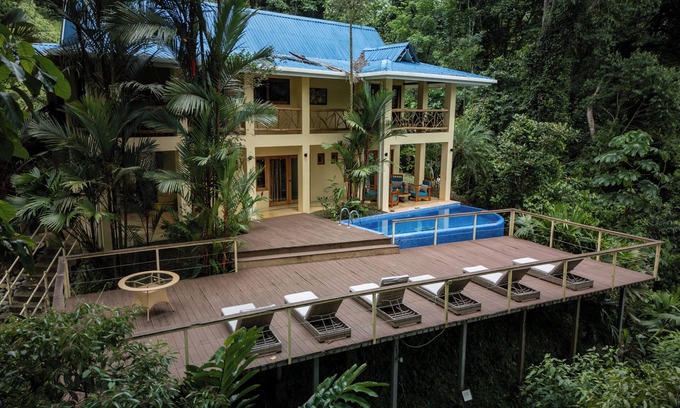 Portalon House | Partial Ocean View, Private Pool Villa Surrounded by Rain Forest and Waterfalls