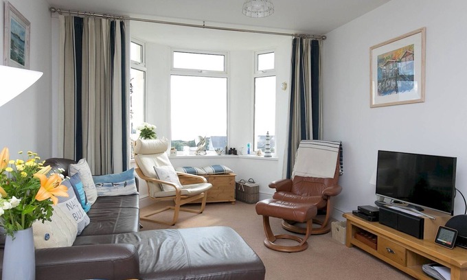 Trearddur Bay Apartment | Pass the Keys | Modern 2 Bedroom Apartment with stunning Sea Views
