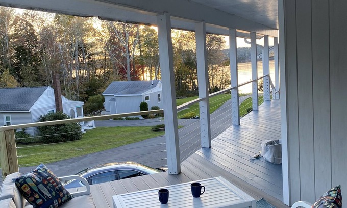 East Boothbay Apartment | Peaceful Gorgeous Sunsets! Dock and Low tide coastal beach!
