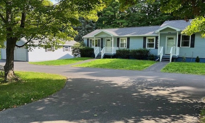 Cornwallville House | Peaceful oasis w/outdoor fire pit, deck & dining