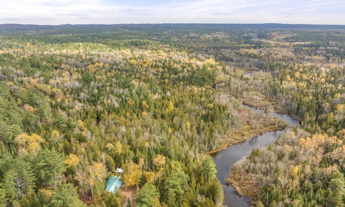 Bancroft Cottage | Peaceful Riverfront Cabin on 43 Private Acres