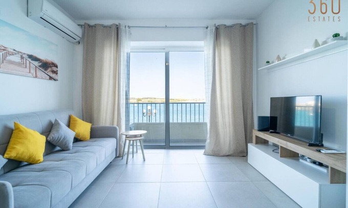 Birzebbuga Apartment | Peaceful Seafront 3BR Apt with Balcony!