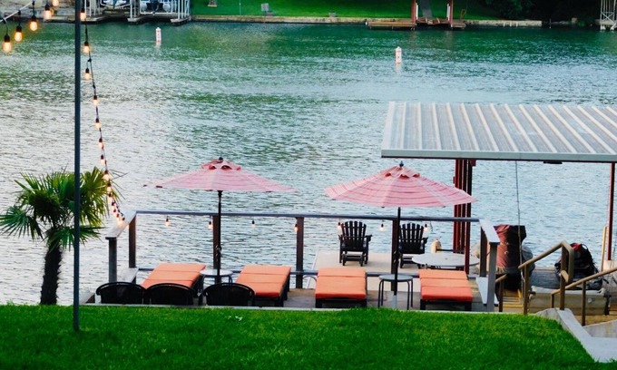 Burnet House | Pecan House located on Lake LBJ. Open water, beautiful yard, shaded pecan trees!