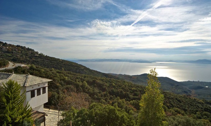 Agios Vlassios Villa | PELION HOMES | Villa SELINI large traditional villa w/pool & breathtaking view