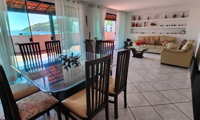 Sao Vicente de Paula Apartment | Penthouse in Prainha – 4 Bedrooms, Sea View and Barbecue Waiting for You!