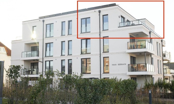Wangerooge Apartment | Penthouse Wangerooge, gigantischer Meerblick