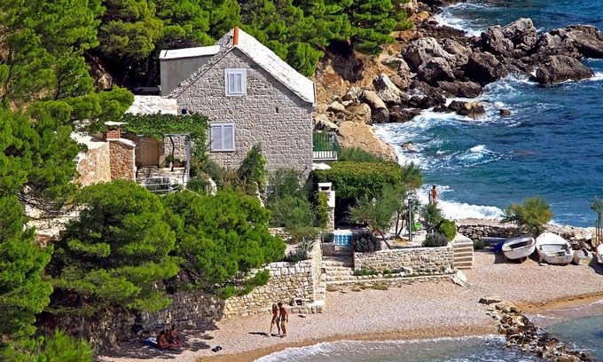 Marusici Apartment | Perfect Beachfront Holiday In a Secluded Traditional Stone House With Pool