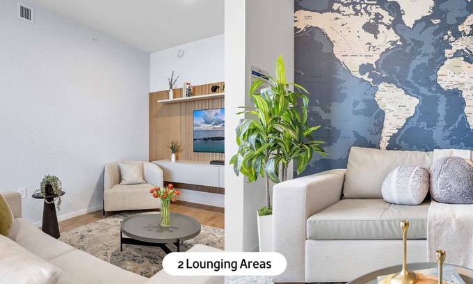 Downtown Miami Apartment | Perfect Group Stay: 6BR/2 Kitchens/2 Living Rooms