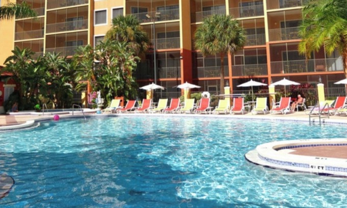 Florida Central Atlantic Coast Resort | Perfect studio villa in Orlando with AC, fitness room and waterpark attraction