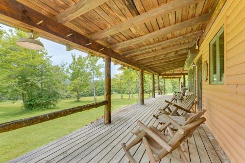 Scio House | Pet-Friendly Cabin on 86 Acres in Scio Fish, Hike