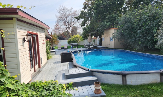 Caldwell House | Pet friendly MIL Suite, Caldwell, ID. Private hot tub/pool in beautiful backyard
