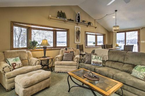 Phillips House | Phillips Cabin with Lake Views and Private Dock!