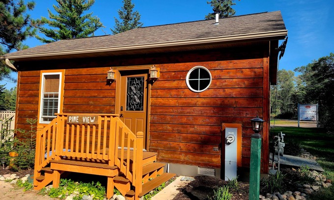 Elcho Cabin | Pineview Cabin at Bayview Cabin Resort on Picturesque Northwoods Lake in Wi.