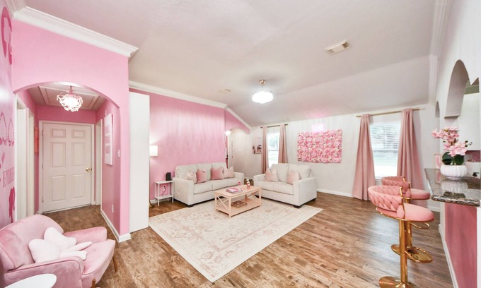 Barker House | Pink Era Home! FULL Pink Home w/Glam Room & More