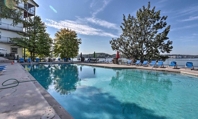 Lakeland Apartment | Pool Access at Waterfront Lake Ozarks Rental!