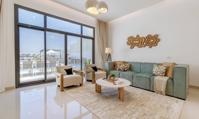 Sharm Villa | Pool and Sea Views 3BR+Assistant's Room Villa with Beach Access and BBQ Facility